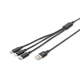 DIGITUS 3-in-1 Ladekabel,...